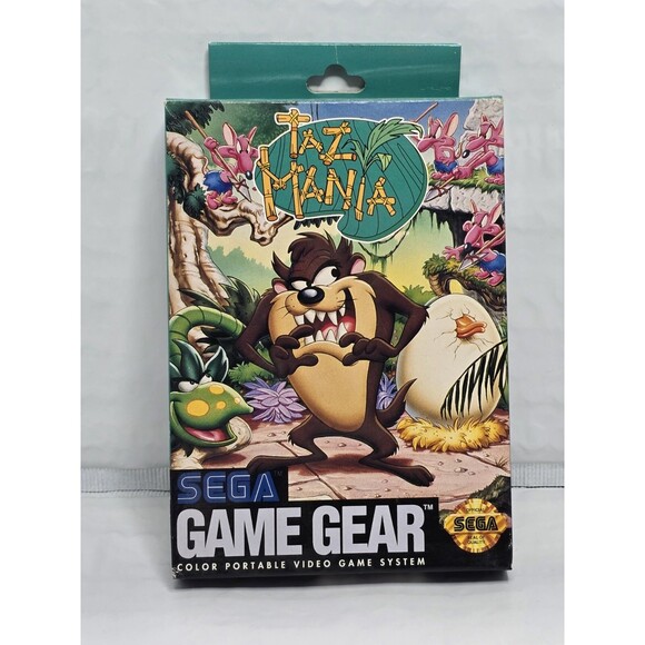 Taz-Mania (Sega Game Gear 1992) Manual & Batman Returns Poster Included